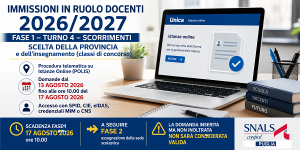 Scopri di più sull'articolo IMMISSIONI IN RUOLO DOCENTI 2026/2027: IN PUGLIA AL VIA LA FASE 1 – TURNO 4
